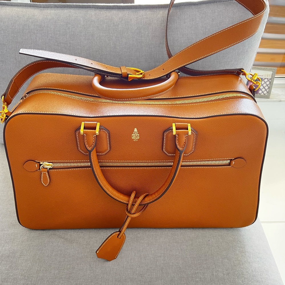 Mark Cross Cole Leather Duffel Bag